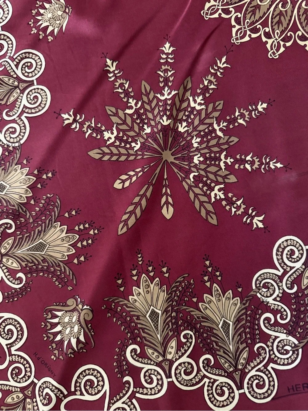Hermès Fantaisie Silk Scarf.